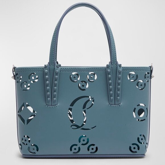 Christian Louboutin Cabata Mini Tote in Loubinthesky Giant Perforated Leather - Picture 8 of 11